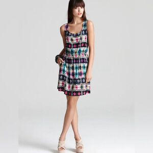 Multicolor Sleeveless Patterned Dress